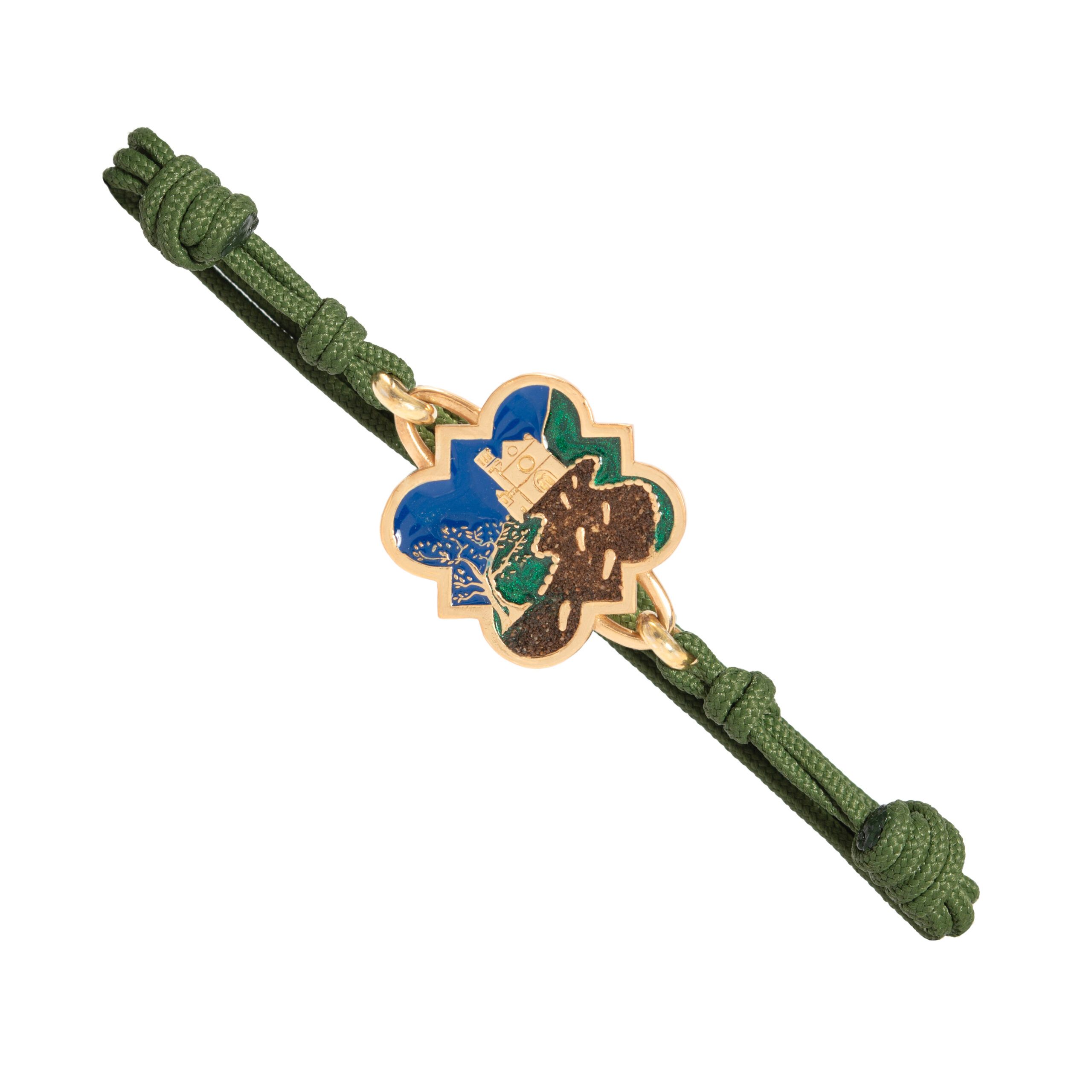 Bracciali con la Terra Francescana® - Buon Cammino - (Dorato)